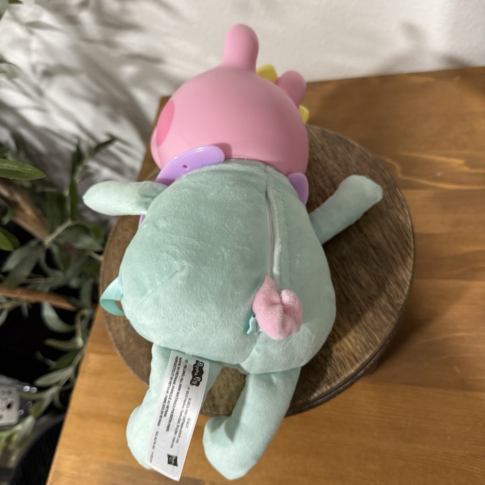 Peppa Pig Oinks & Snuggles Evie Baby Interactive Plush Doll 11" w/ Accessories - Picture 4 of 8